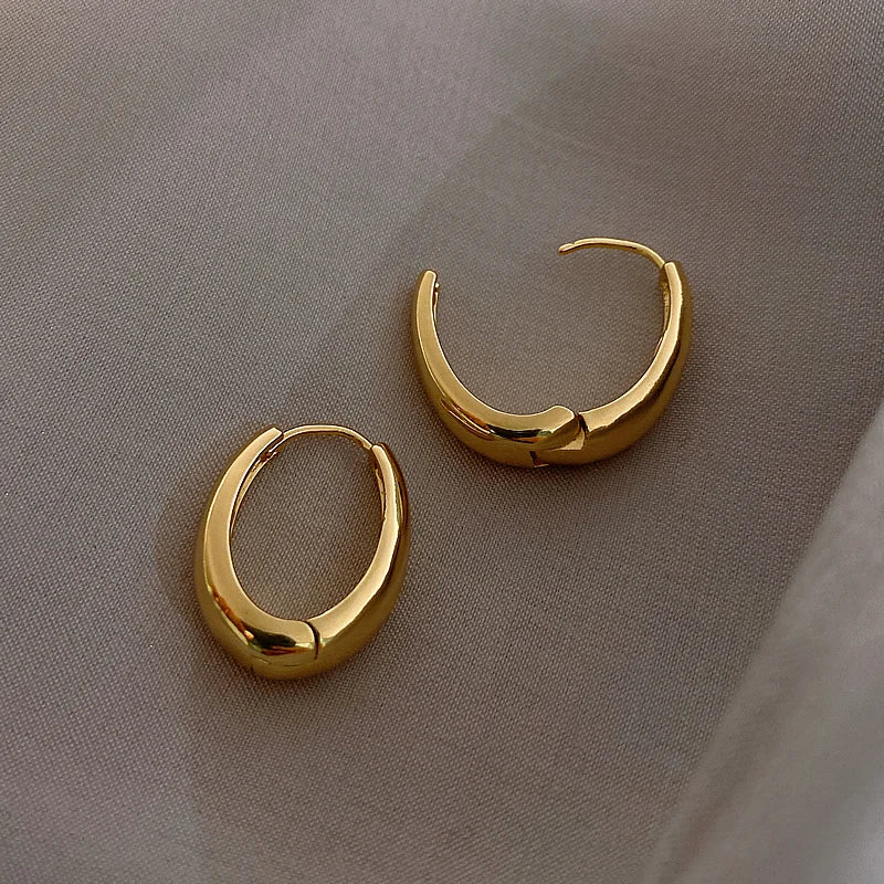 Oval Hoop Earrings