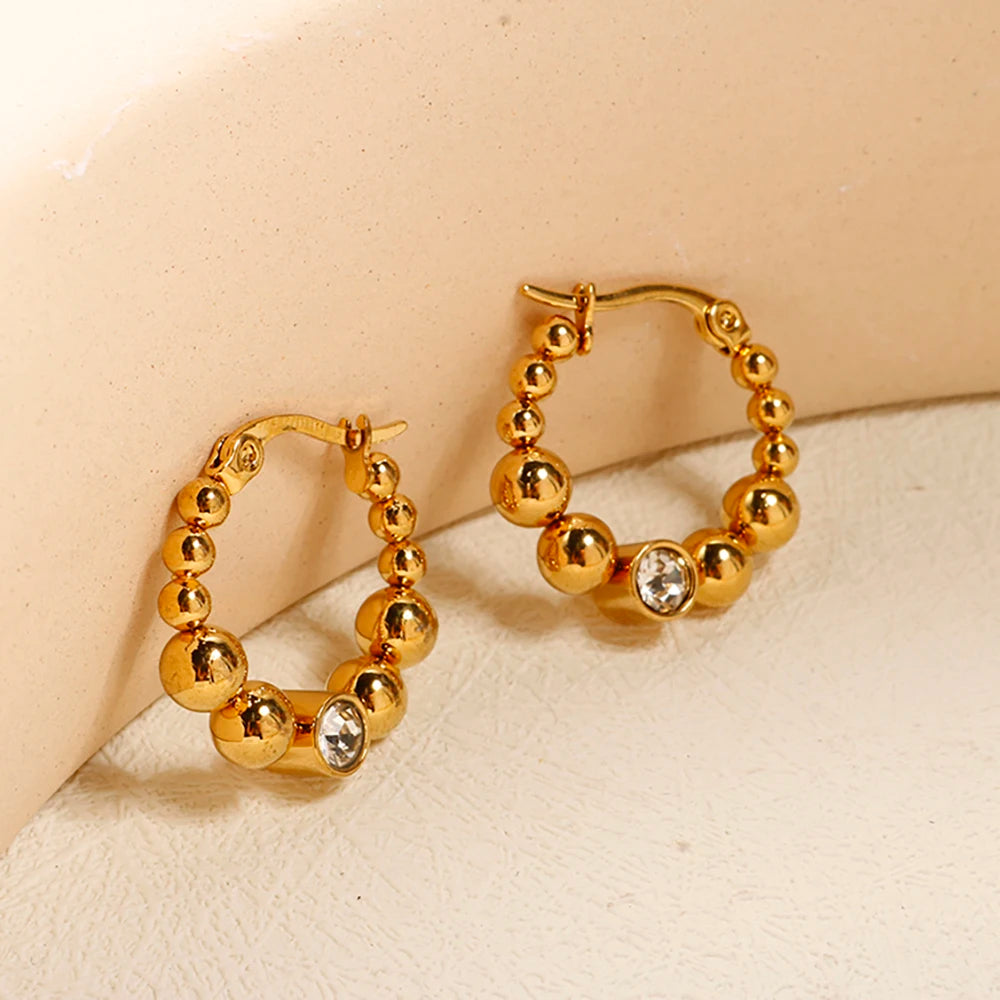 Multi Bead Stud Earrings