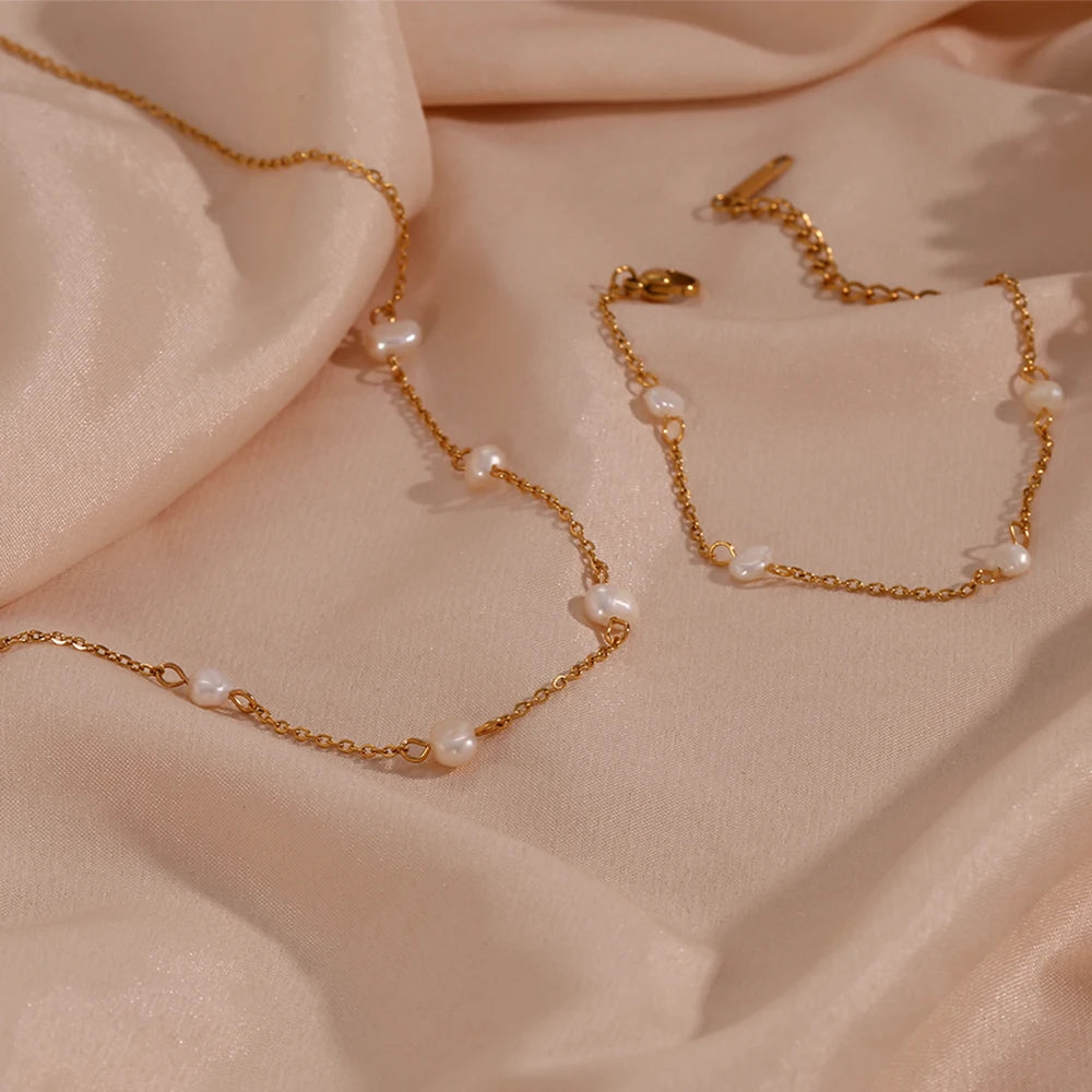 Freshwater Pearl Chain Necklace