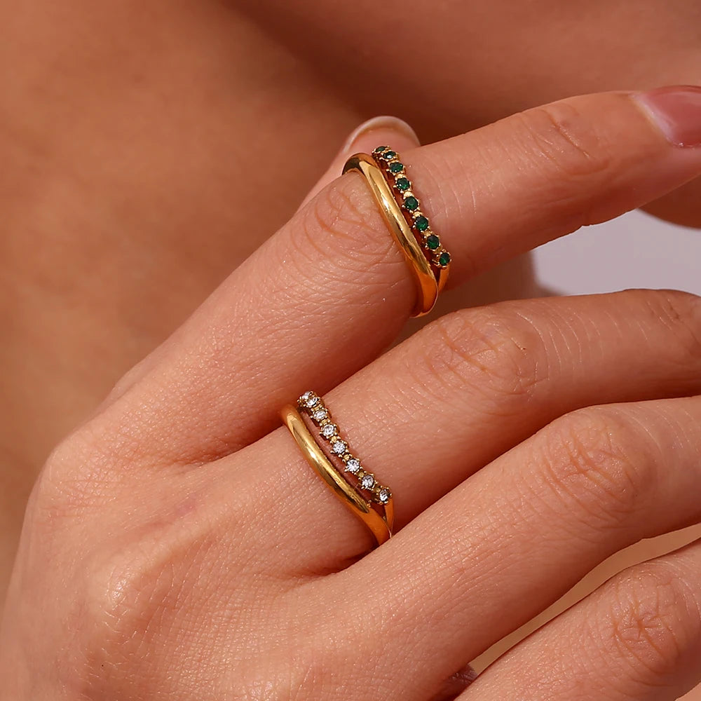 Paved Multiple Layer Ring