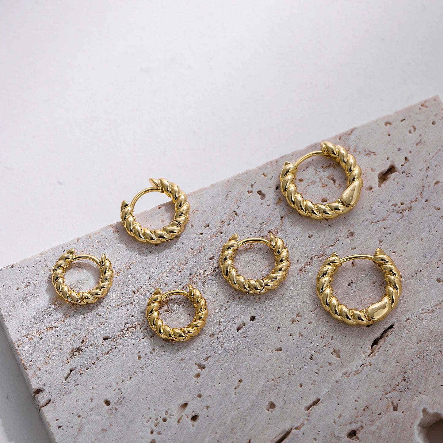 Twisted Hoop Earrings