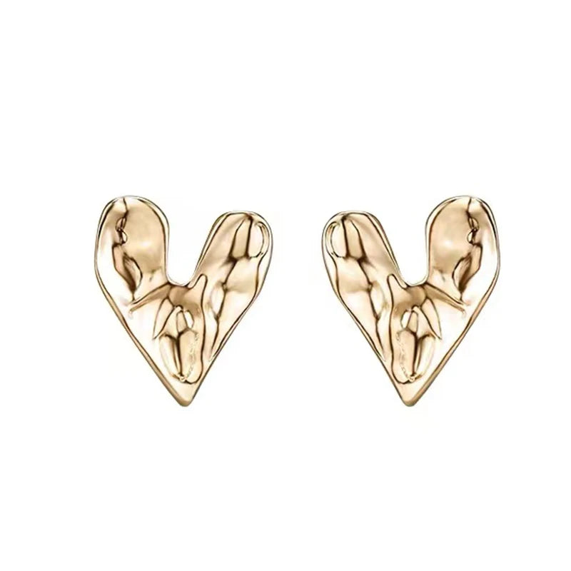 Uneven Heart Earrings