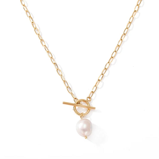 Freshwater Pearl Toggle Necklace
