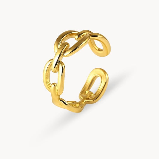 Adjustable Link Chain Ring - Zafinne Jewelry