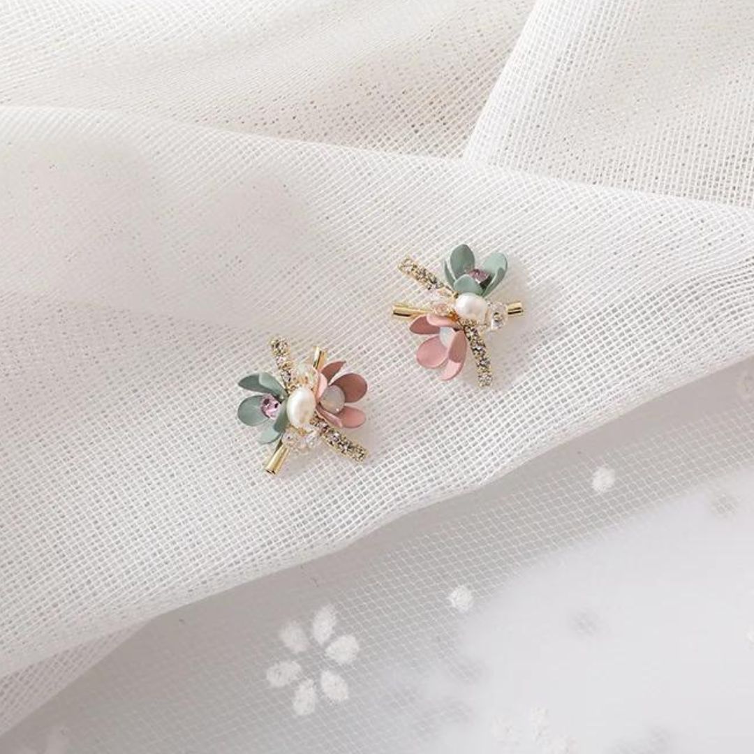 Bunte Blumen Ohrringe