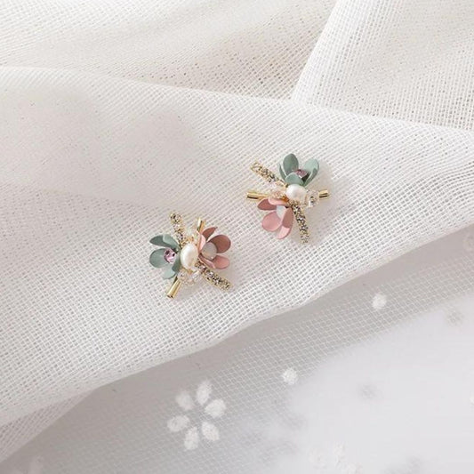 Bunte Blumen Ohrringe