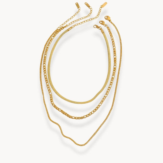 Aurelia Layered Chain Necklace - Zafinne Jewelry