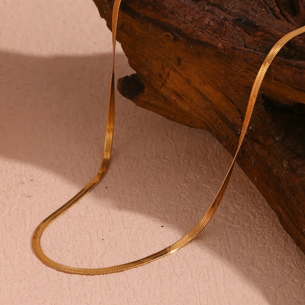 Blade Chain Necklace - Zafinne Jewelry