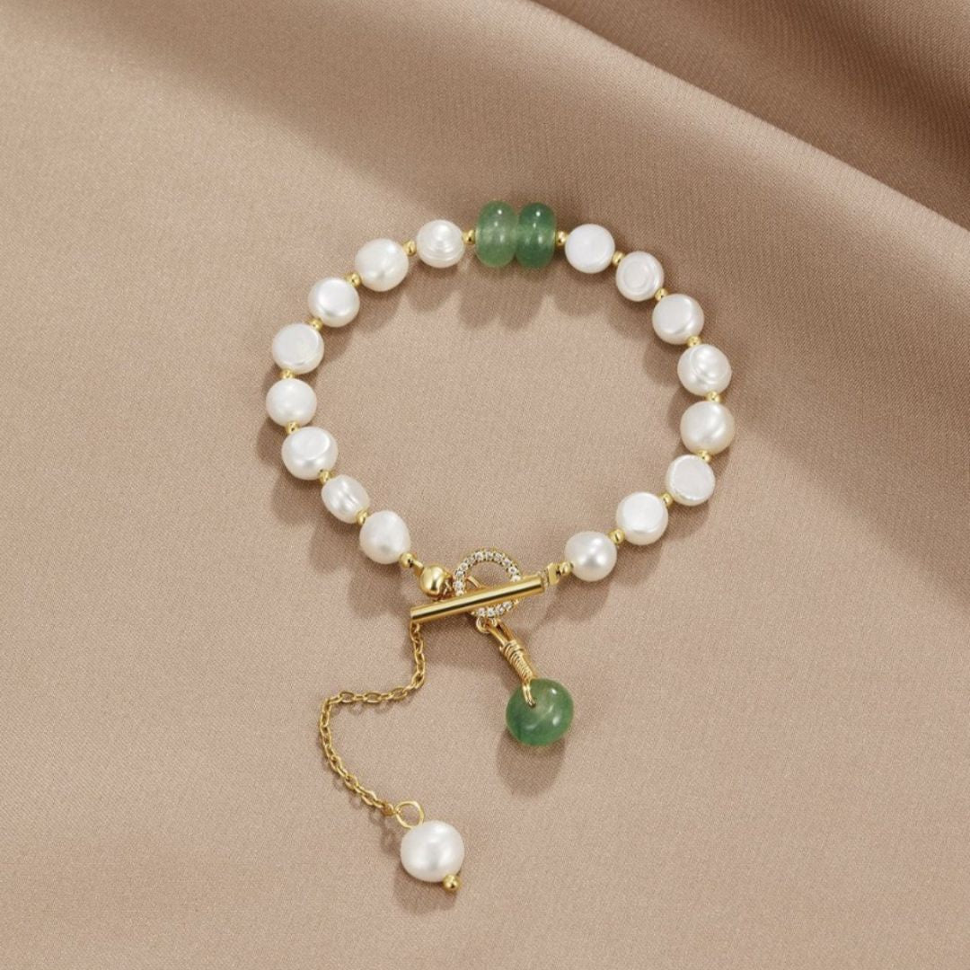 Pearl Aventurine Bracelet