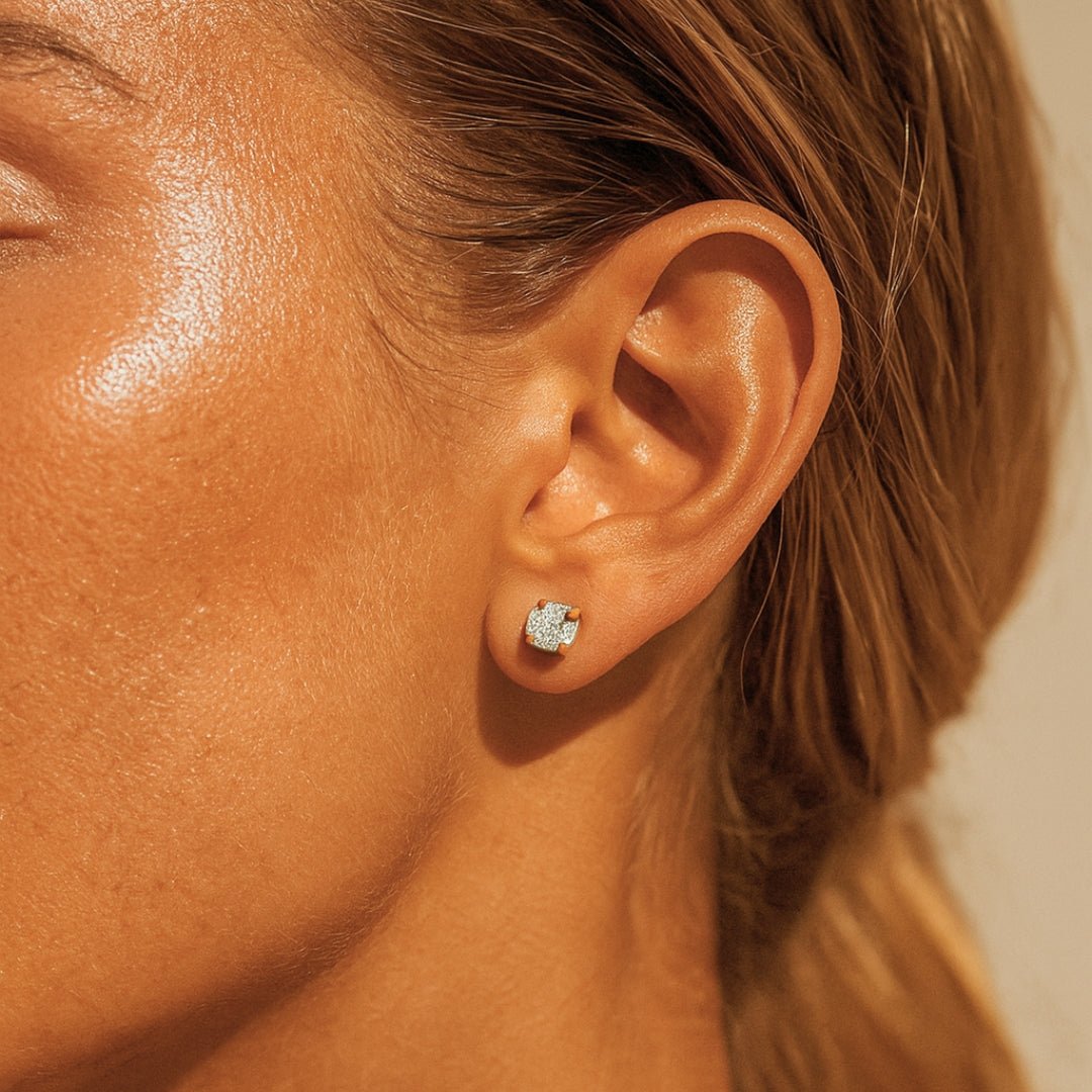 Celina Zircon Stud Earrings - Zafinne Jewelry