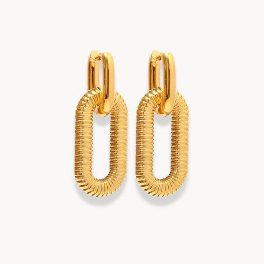 Chain Drop Earrings - Zafinne Jewelry