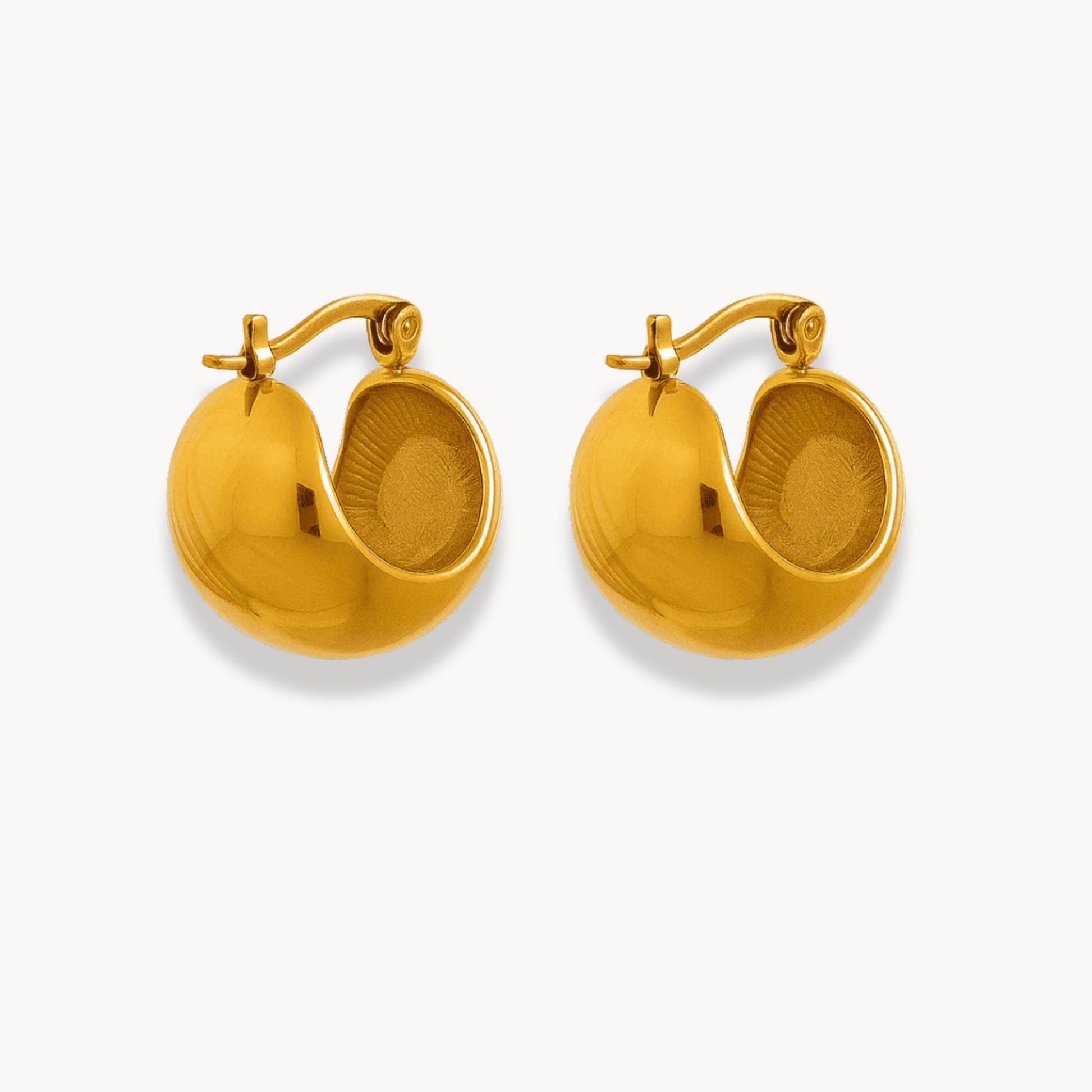 Chunky Hoop Earrings - Zafinne Jewelry