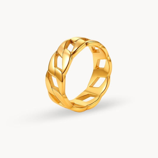 Classic Chain Link Ring - Zafinne Jewelry
