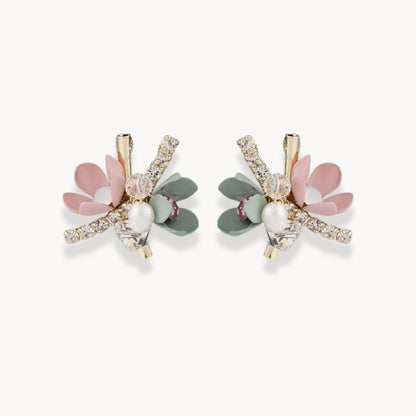 Colorful Flowers Earrings - Zafinne Jewelry