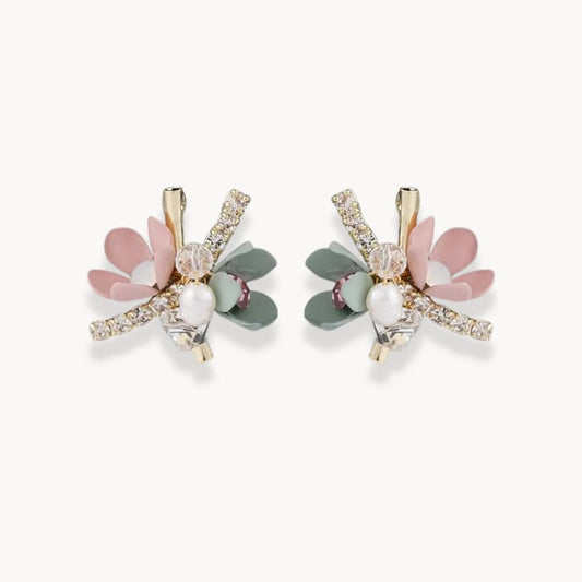 Colorful Flowers Earrings - Zafinne Jewelry