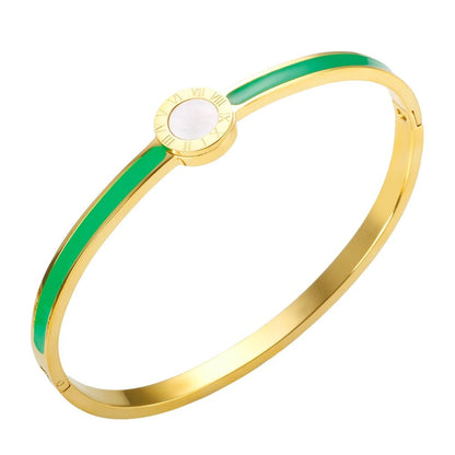 Colorful Roman Numerals Bracelet - Zafinne Jewelry