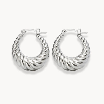Croissant Hoop Earrings - Zafinne Jewelry