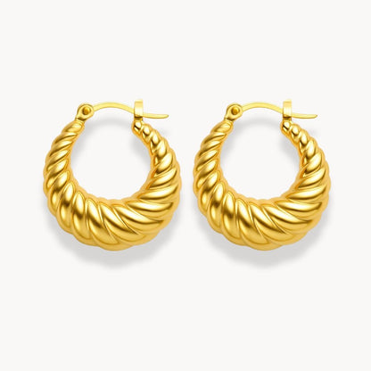 Croissant Hoop Earrings - Zafinne Jewelry