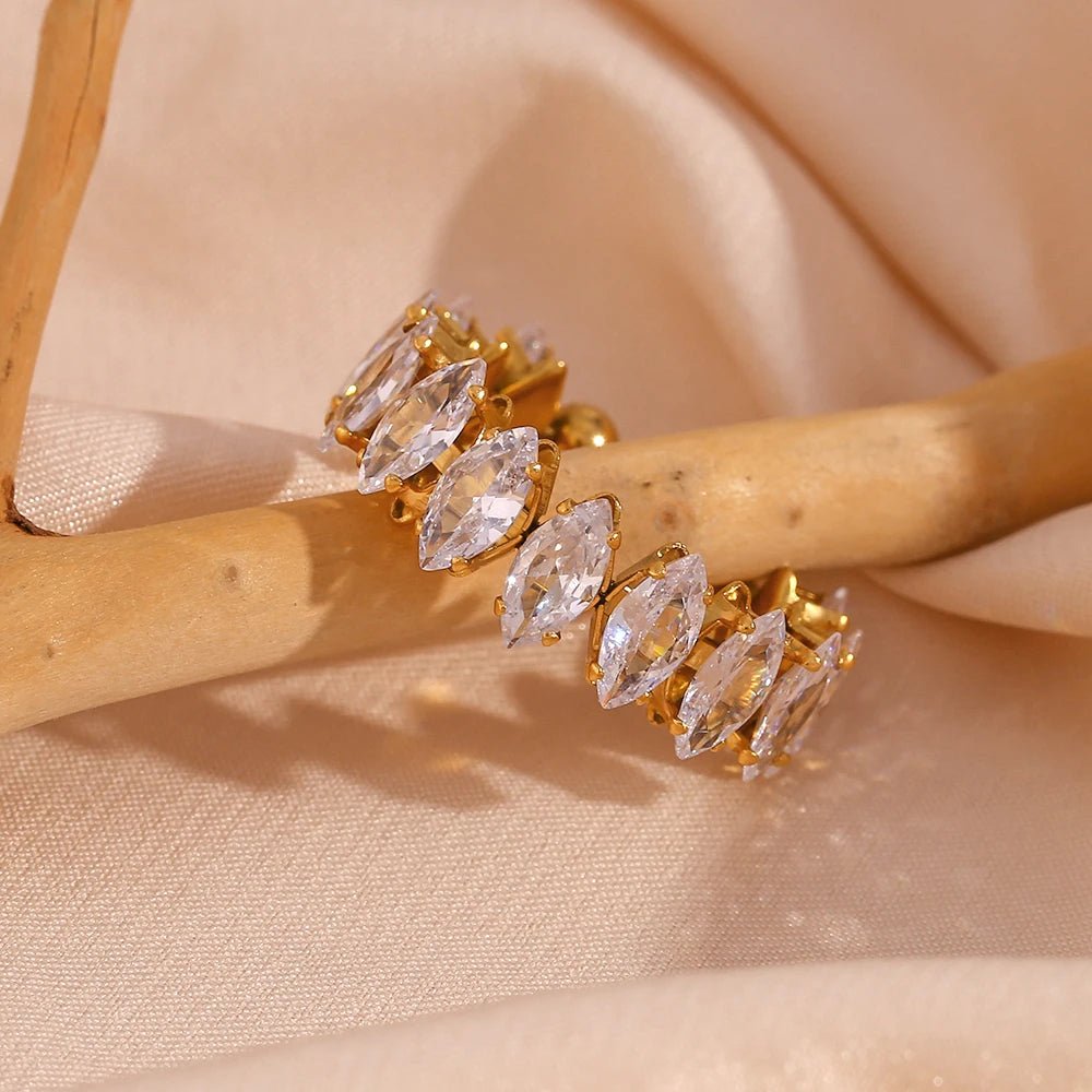 Crystal Sequence Adjustable Ring - Zafinne Jewelry