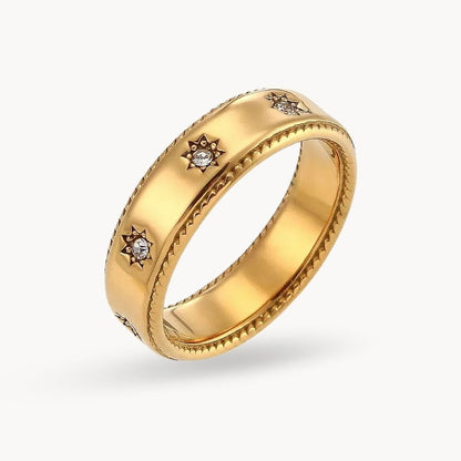 Crystal Stars Ring - Zafinne Jewelry