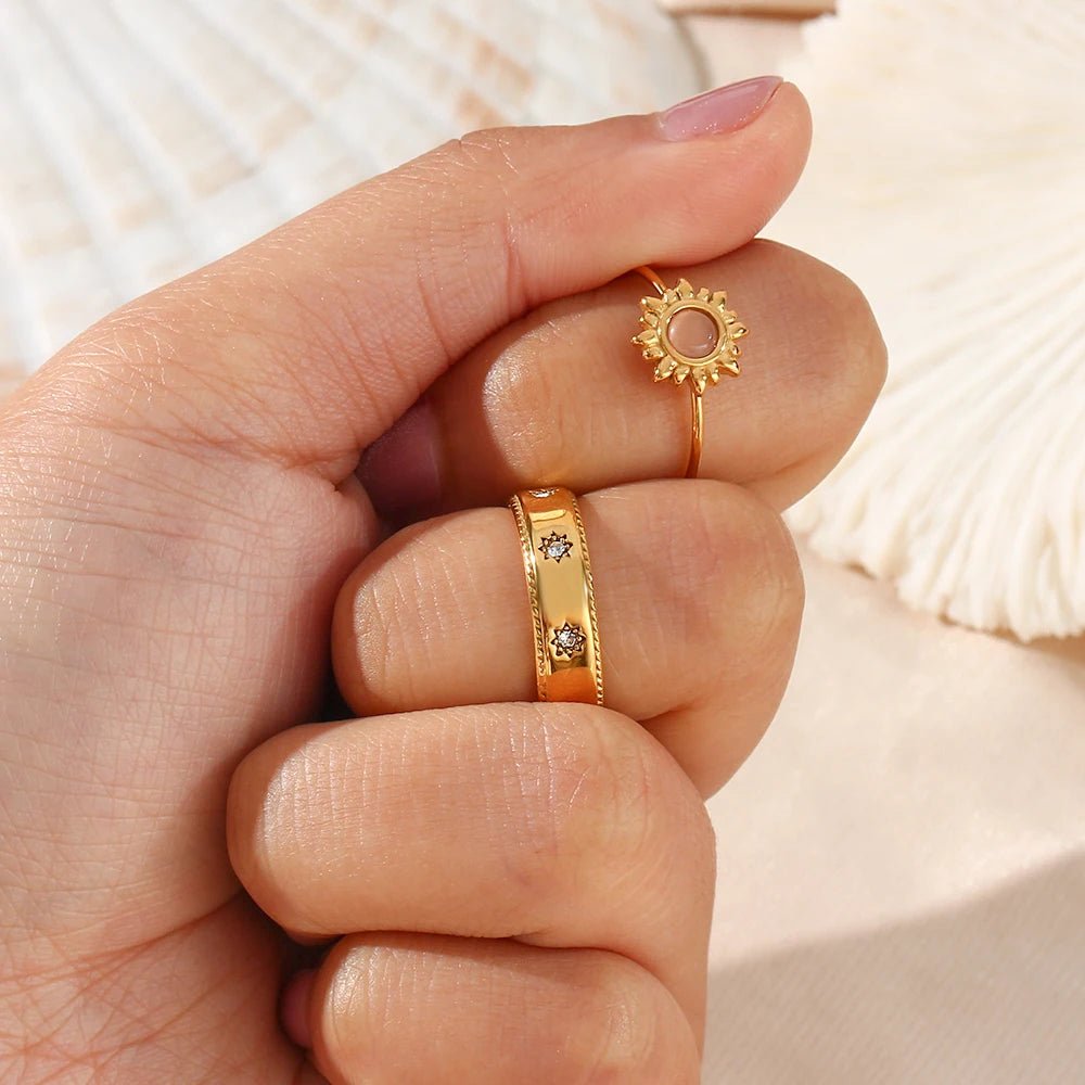 Crystal Stars Ring - Zafinne Jewelry