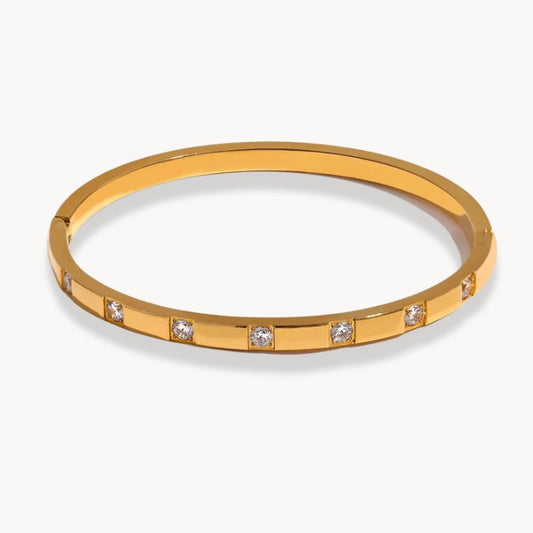 Cubic Zirconia Bangle Bracelet - Zafinne Jewelry