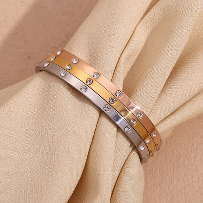 Dotted Sparkle Buckle Bracelet - Zafinne Jewelry