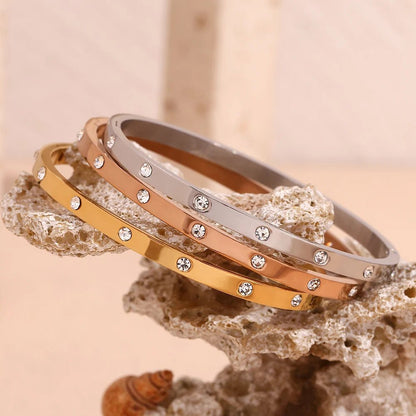 Dotted Sparkle Buckle Bracelet - Zafinne Jewelry
