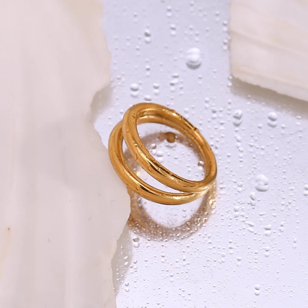 Double Layer Ring - Zafinne Jewelry