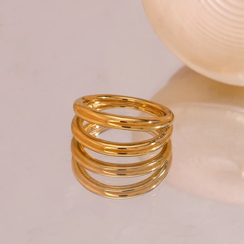 Double Layer Ring - Zafinne Jewelry