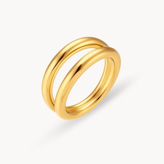 Double Layer Ring - Zafinne Jewelry
