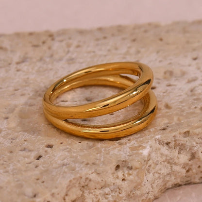 Double Layer Ring - Zafinne Jewelry