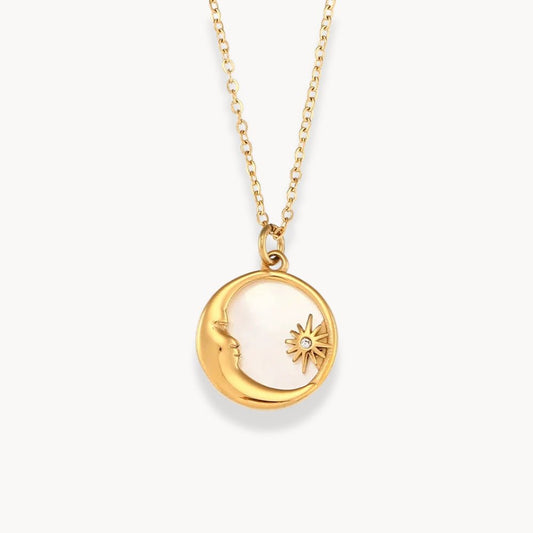 Eden Bloom Mother of Pearl Necklace - Zafinne Jewelry