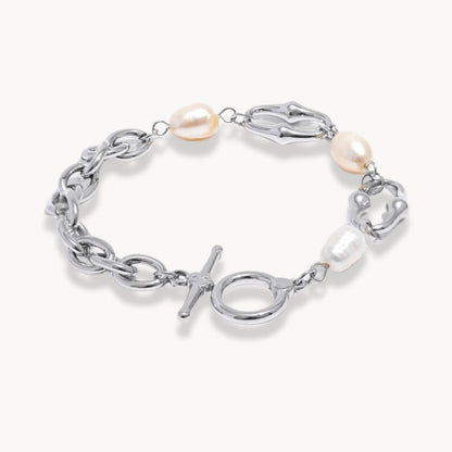 Freshwater Pearls Chain Bracelet - Zafinne Jewelry