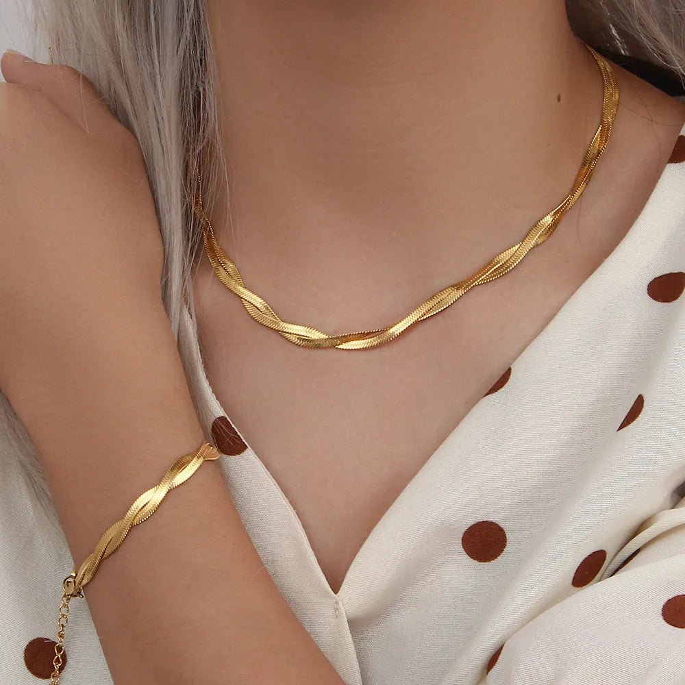 Gold Chain Bracelet - Zafinne Jewelry