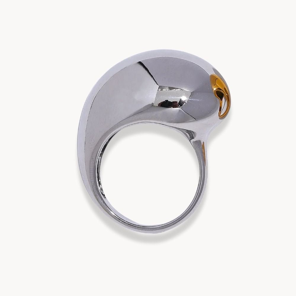 Half Chunky Ring - Zafinne Jewelry