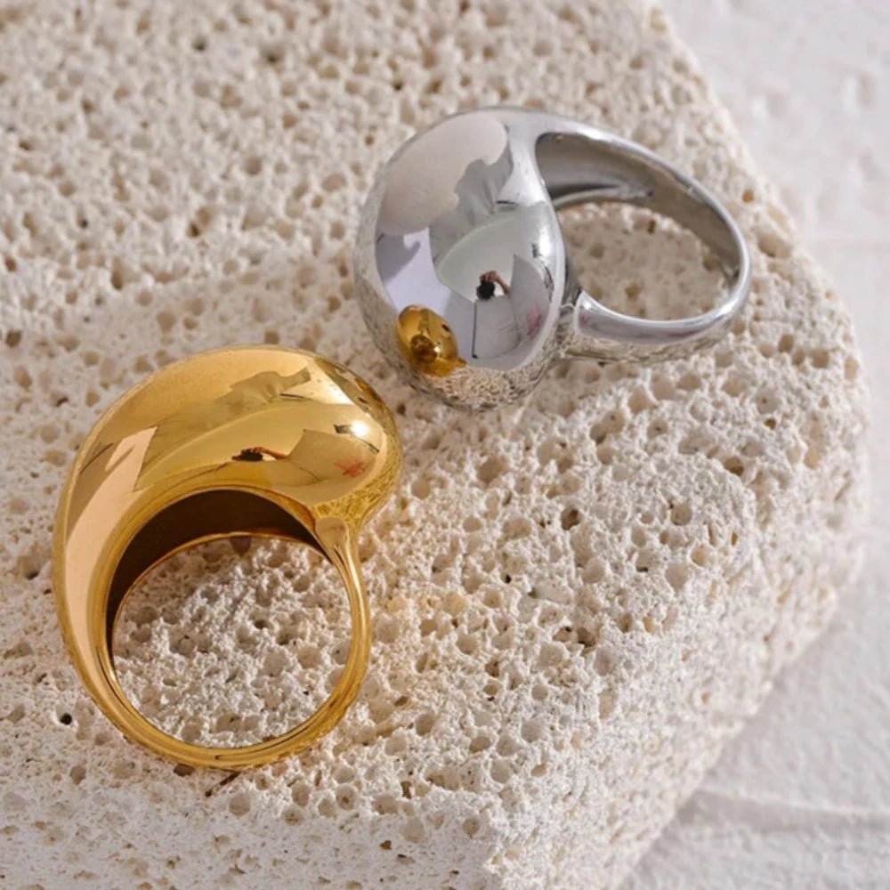 Half Chunky Ring - Zafinne Jewelry