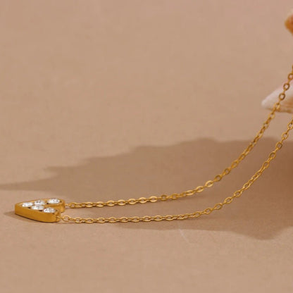 Heart Love Necklace - Zafinne Jewelry