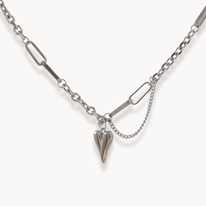 Heart Pendant Chain Necklace - Zafinne Jewelry