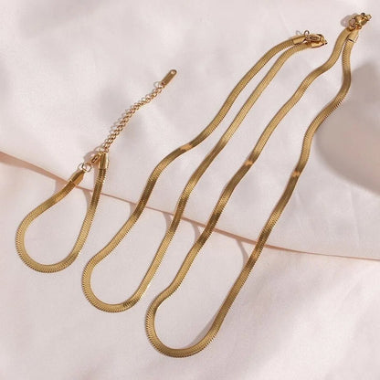 Herryingbone Chain Necklace - Zafinne Jewelry