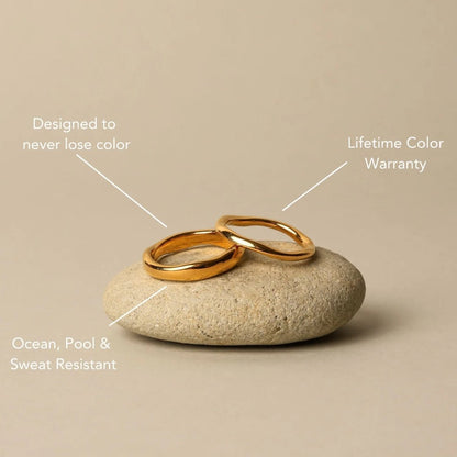 Luna Stackable Rings - Set of 2 - Zafinne Jewelry