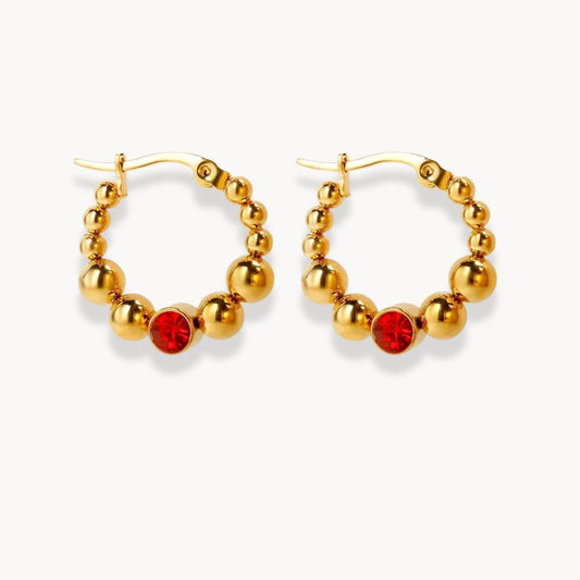 Multi Bead Stud Earrings - Zafinne Jewelry