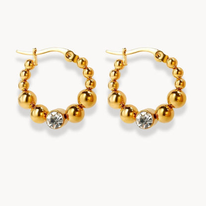 Multi Bead Stud Earrings - Zafinne Jewelry