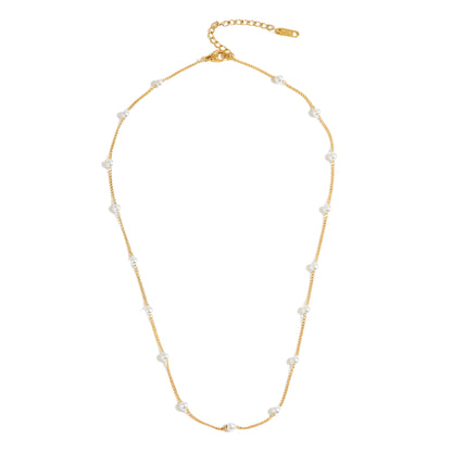 Goldkette Perlen