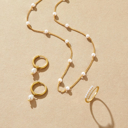 Goldkette Perlen
