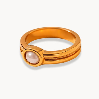 Oval Natural Stone Vintage Ring - Zafinne Jewelry