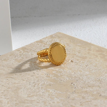 Oval Shape Twist Ring - Zafinne Jewelry