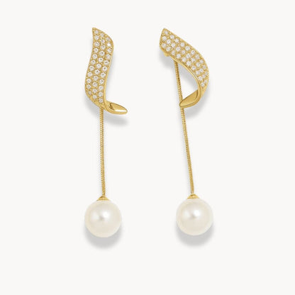 Pearl Dangle Earrings - Zafinne Jewelry