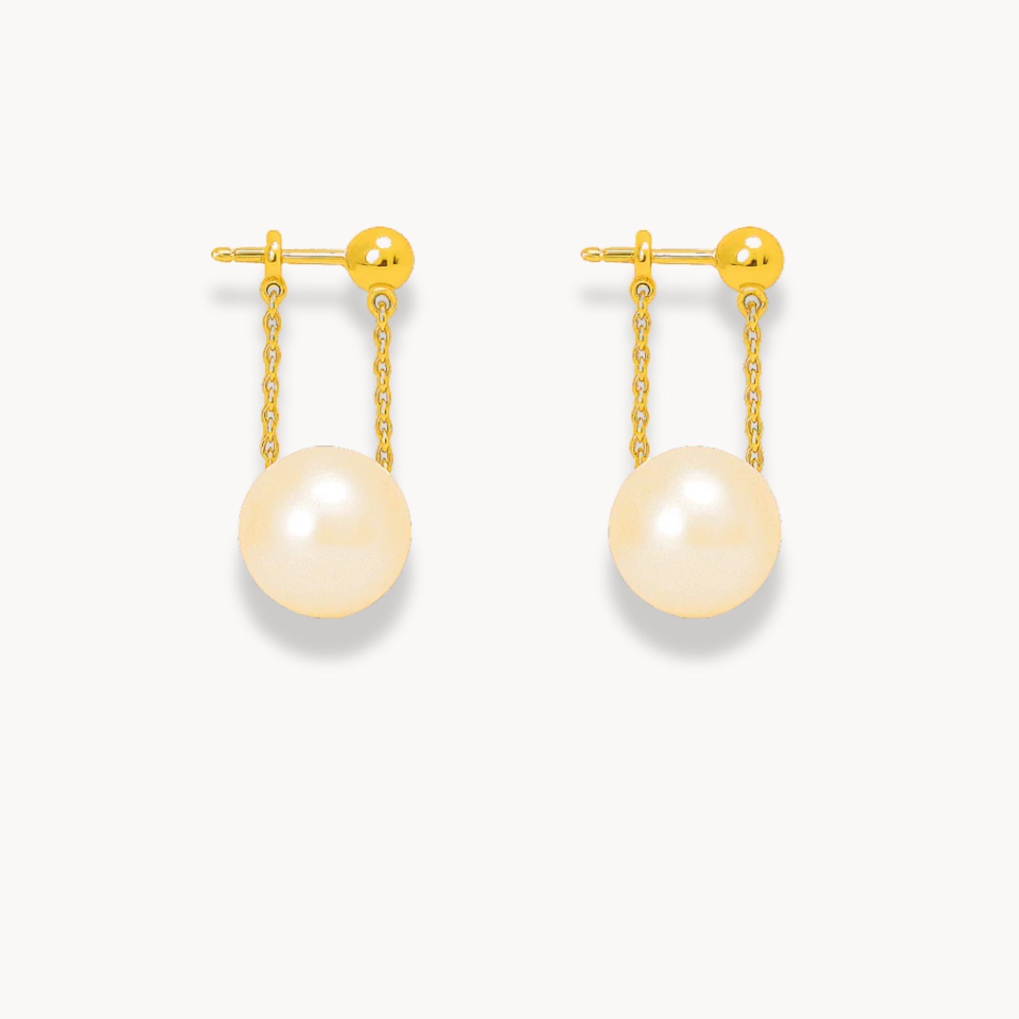 Pearl Pendant Earrings - Zafinne Jewelry