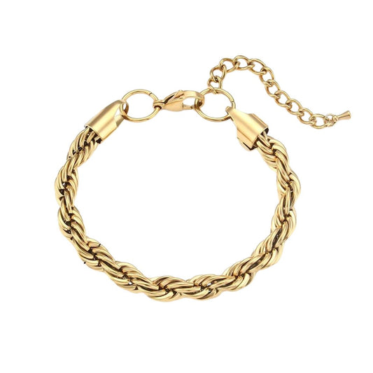 Twisted Rope Chain Bracelet